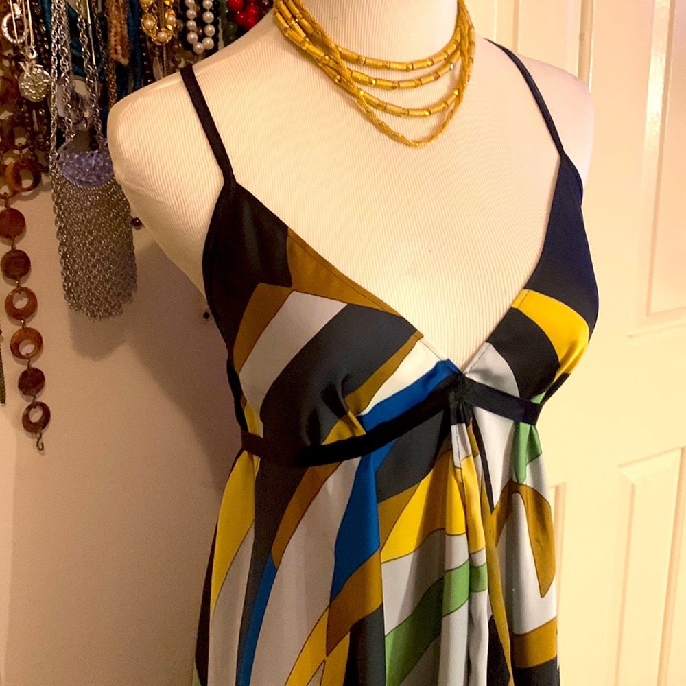 Miss Me pattern silky dress